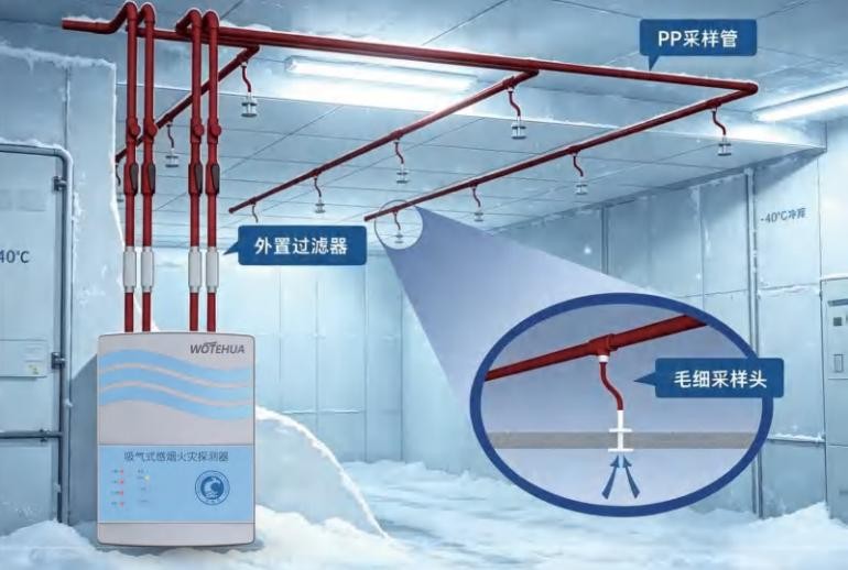 吸氣式感煙火災探測器在冷庫中的安裝使用